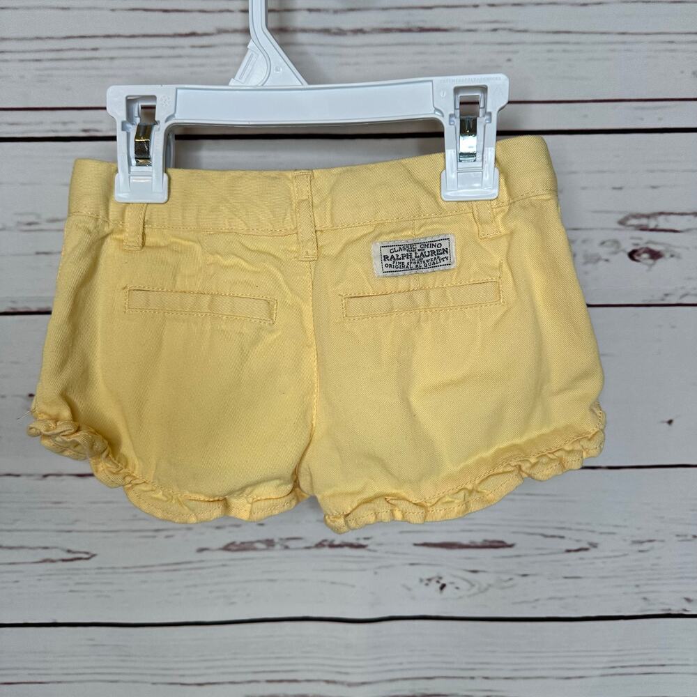 Polo Ralph Lauren yellow ruffle shorts toddler size 3T - Picture 6 of 9